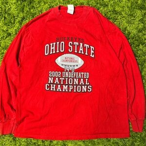 Vintage 2002 Ohio State National Champions long sleeve